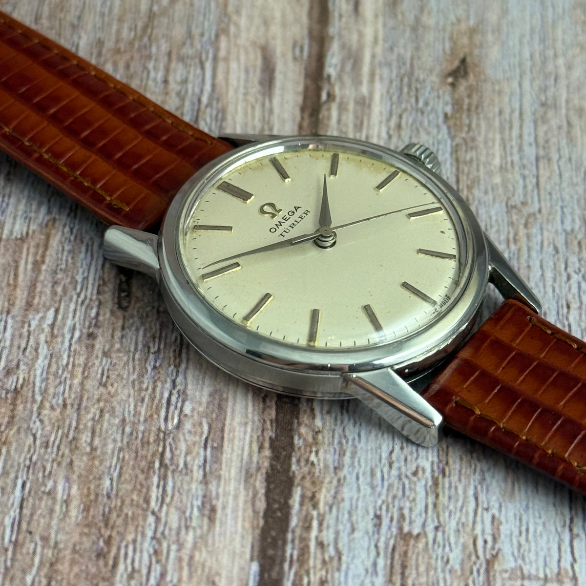 1961 Omega Seamaster Türler men’s manual wind wrist watch steel