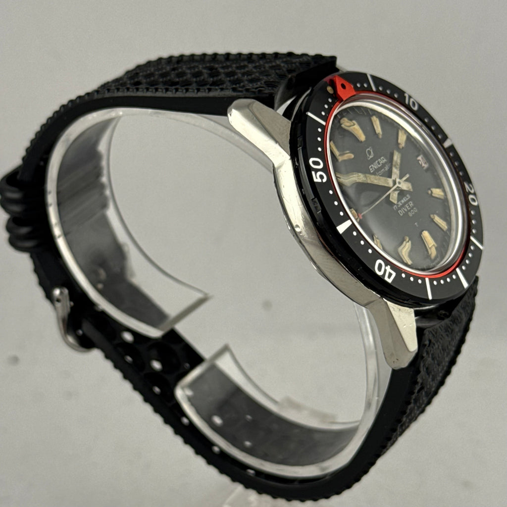 1960s Enicar Sherpa diver 600T men’s automatic wrist watch
