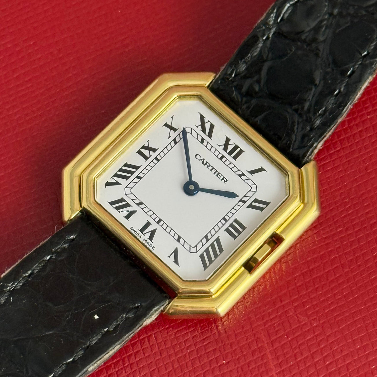 1990s Cartier Ceinture ladies 18ct yellow gold wrist watch (78099)