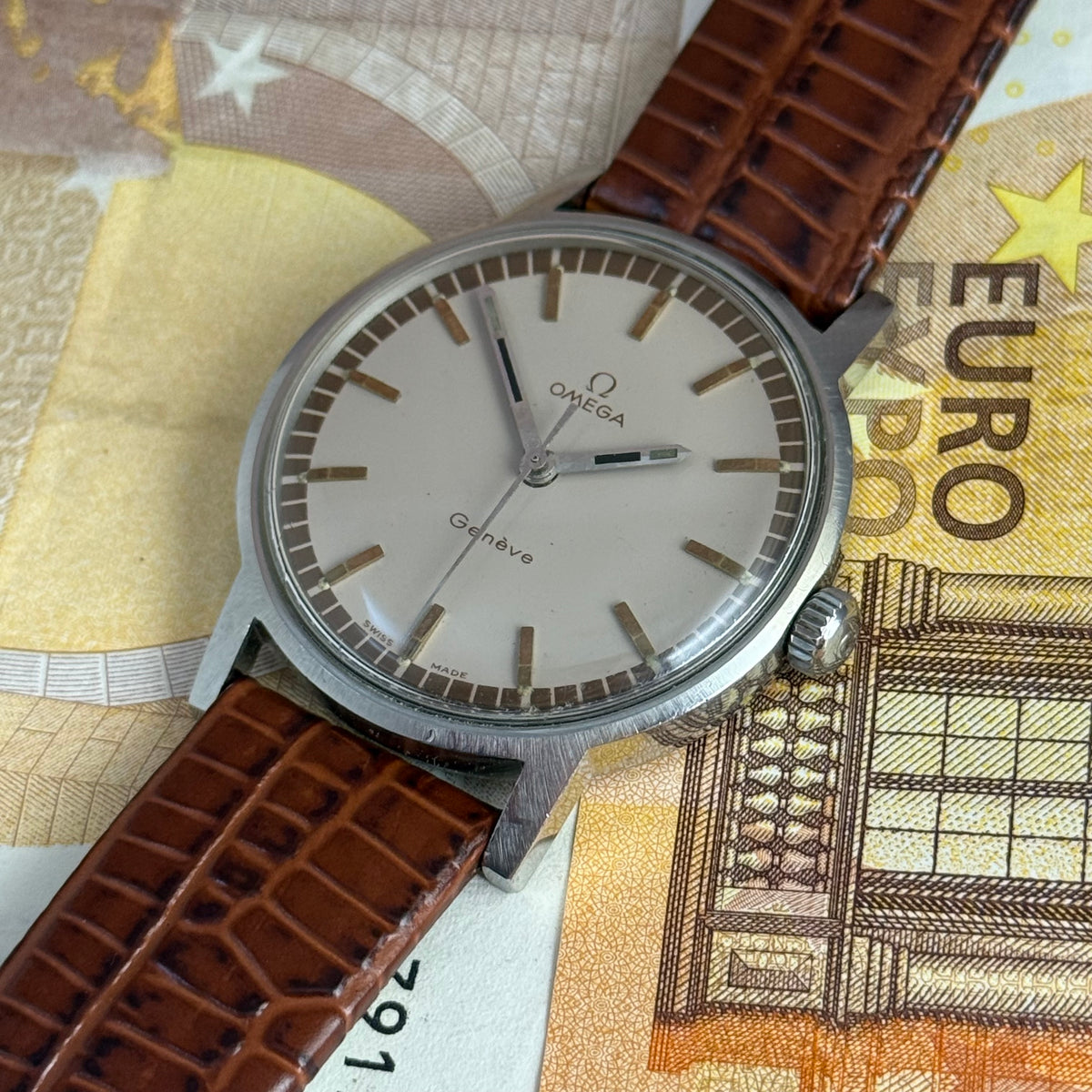 1970 Omega Genève men’s Manual wind wrist watch 35mm (135.070)