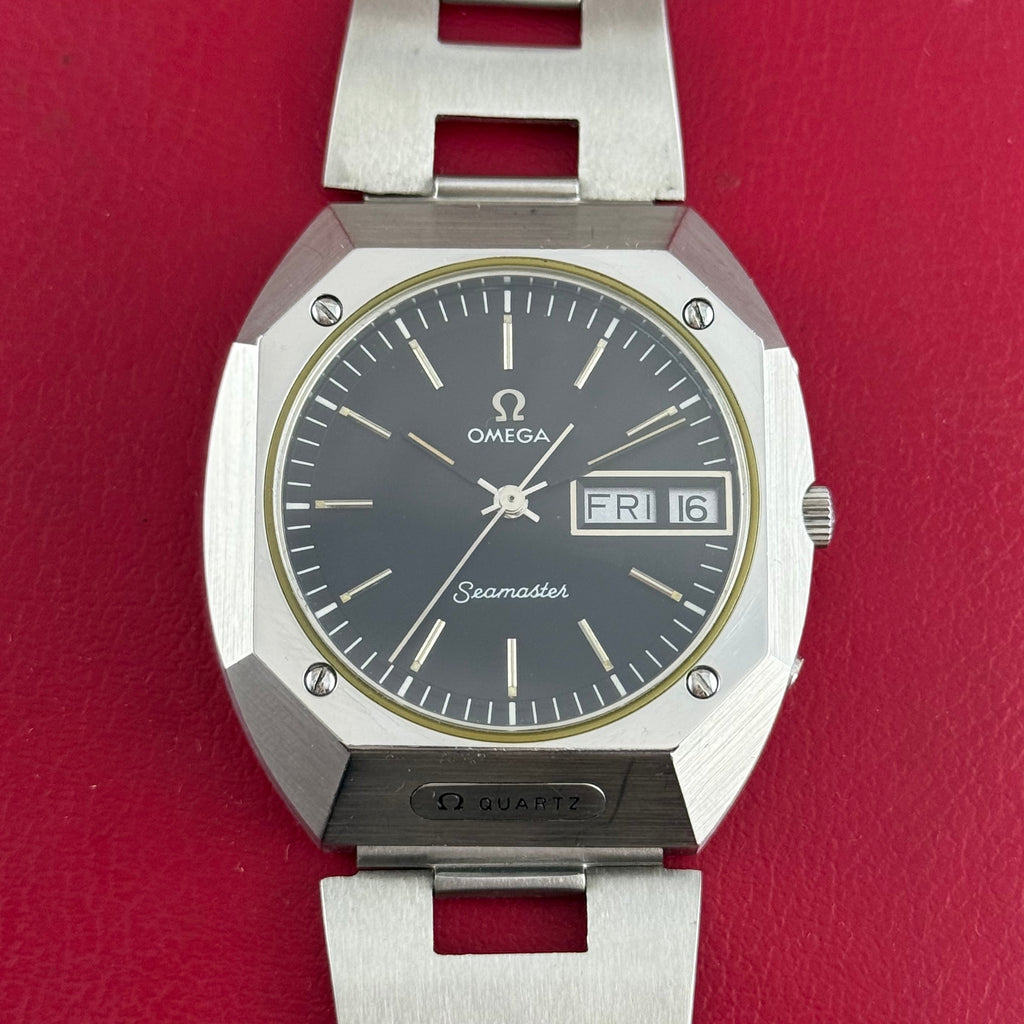 1970s Omega Seamaster Mariner men’s quartz steel wrist watch (196.0054)