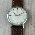 1965 Omega Technical Red Cross Hair Dial Men’s Manual Wind Watch (131.019)
