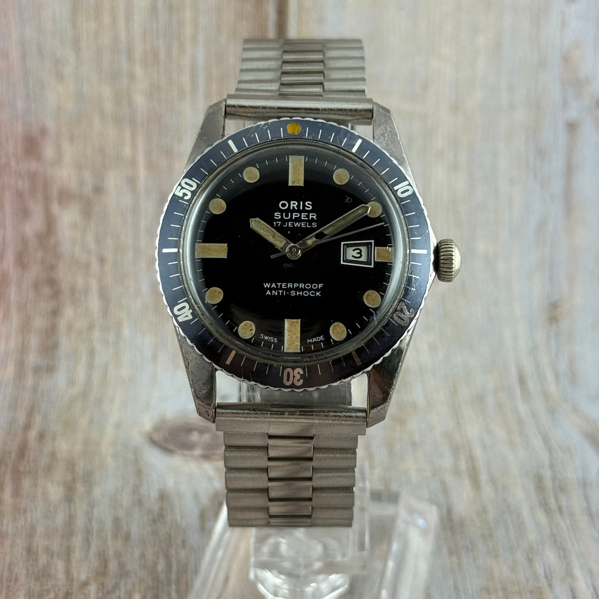 1960s Oris Super “sixty five” men’s vintage skin divers watch manual wind 36mm