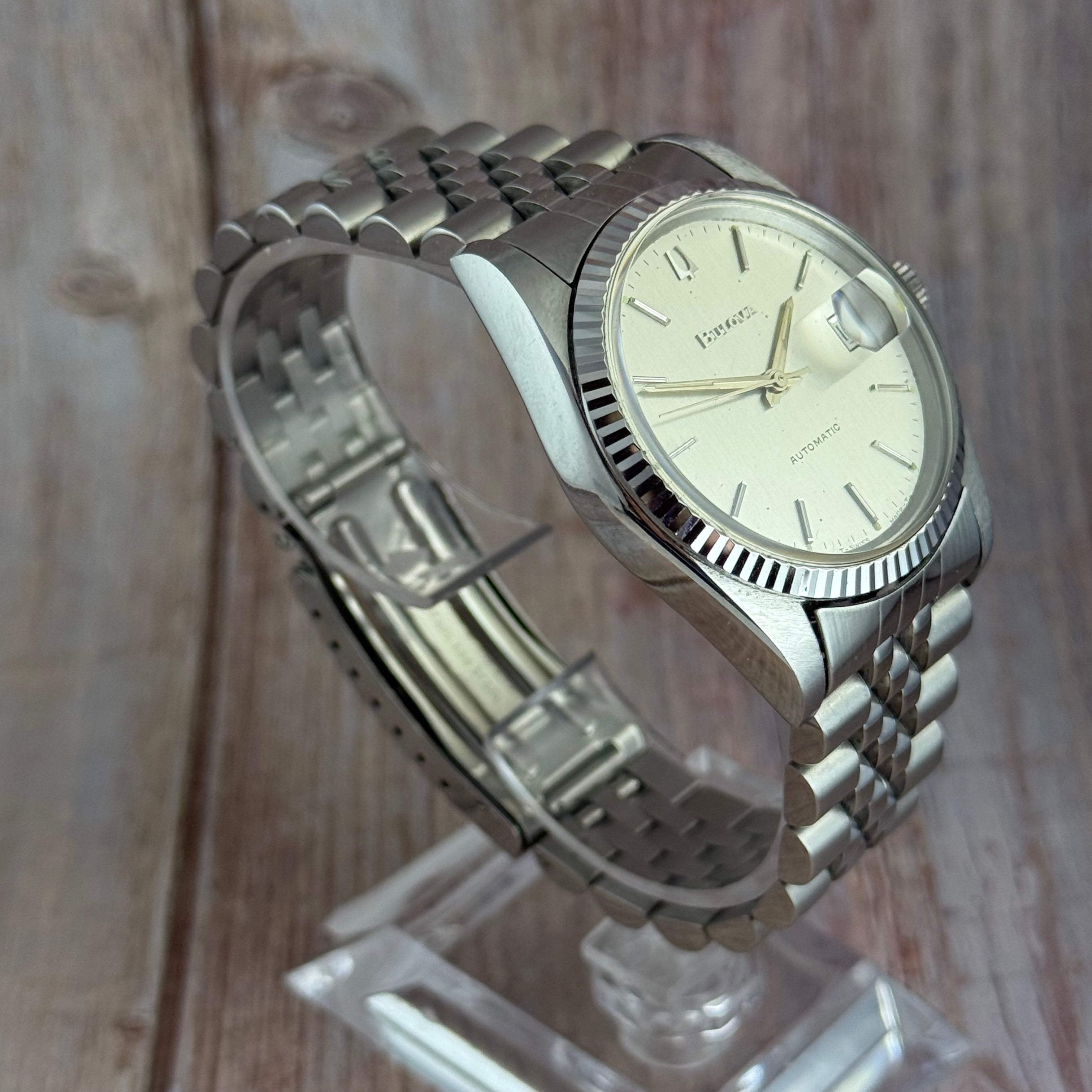 1979 Bulova ‘Datejust’ men’s automatic wrist watch 37mm Royal Oak era