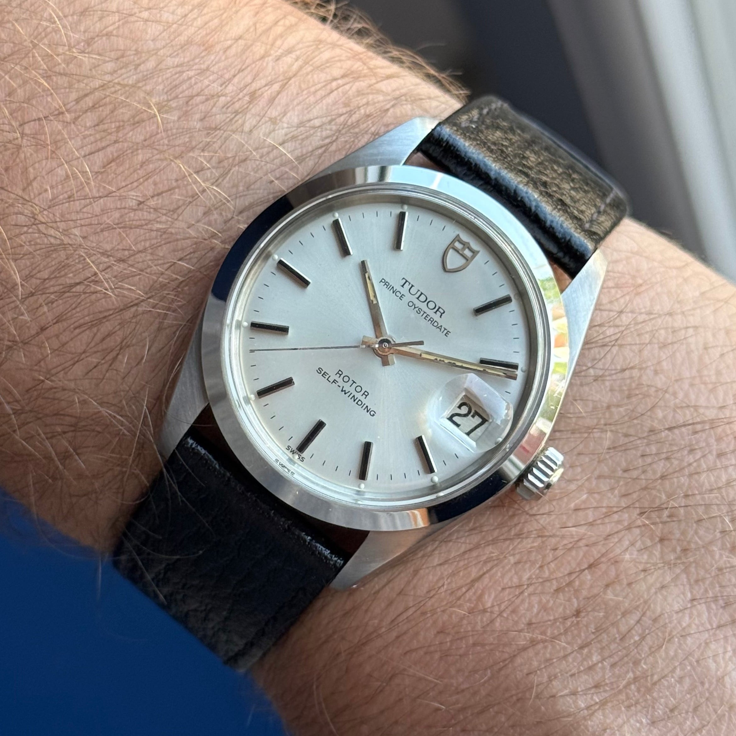1980 Tudor Prince Oyster date gentlemen’s steel wrist watch automatic full collectors set