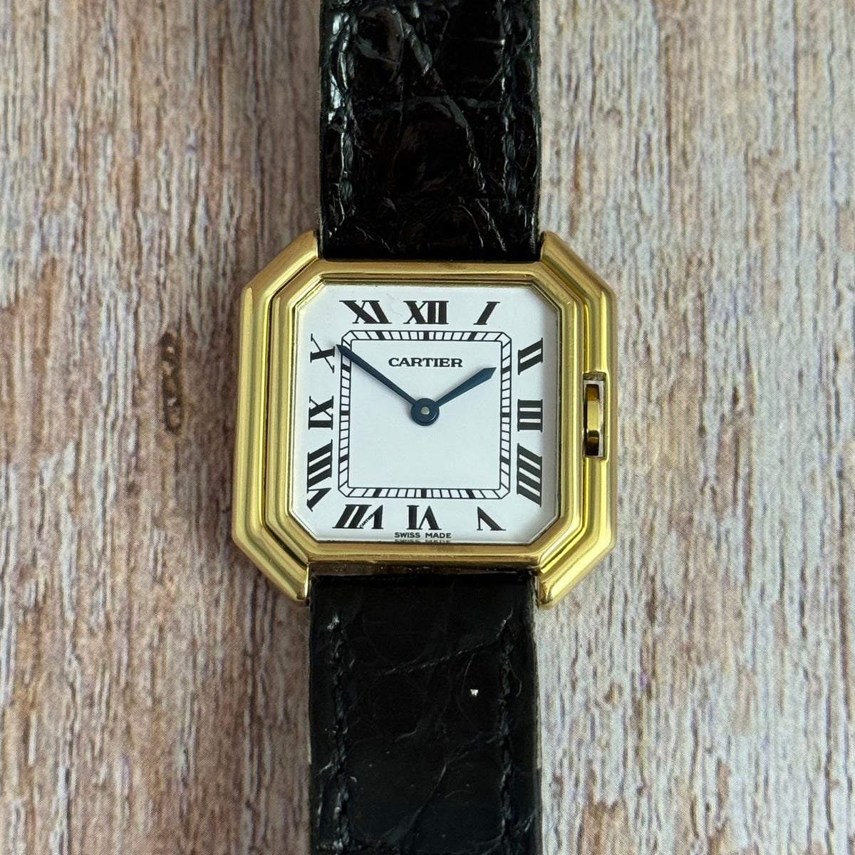 1990s Cartier Ceinture ladies 18ct yellow gold wrist watch (78099)
