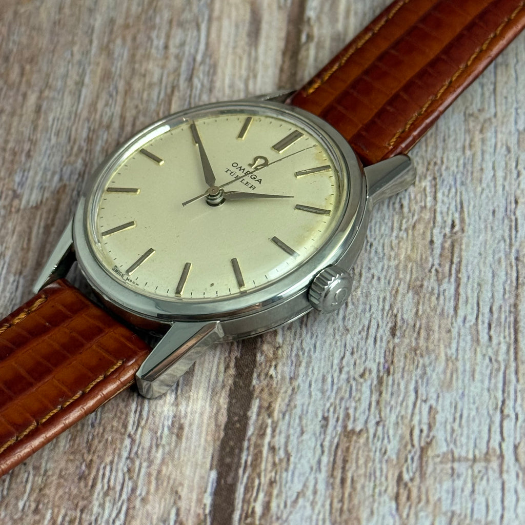 1961 Omega Seamaster Türler men’s manual wind wrist watch steel