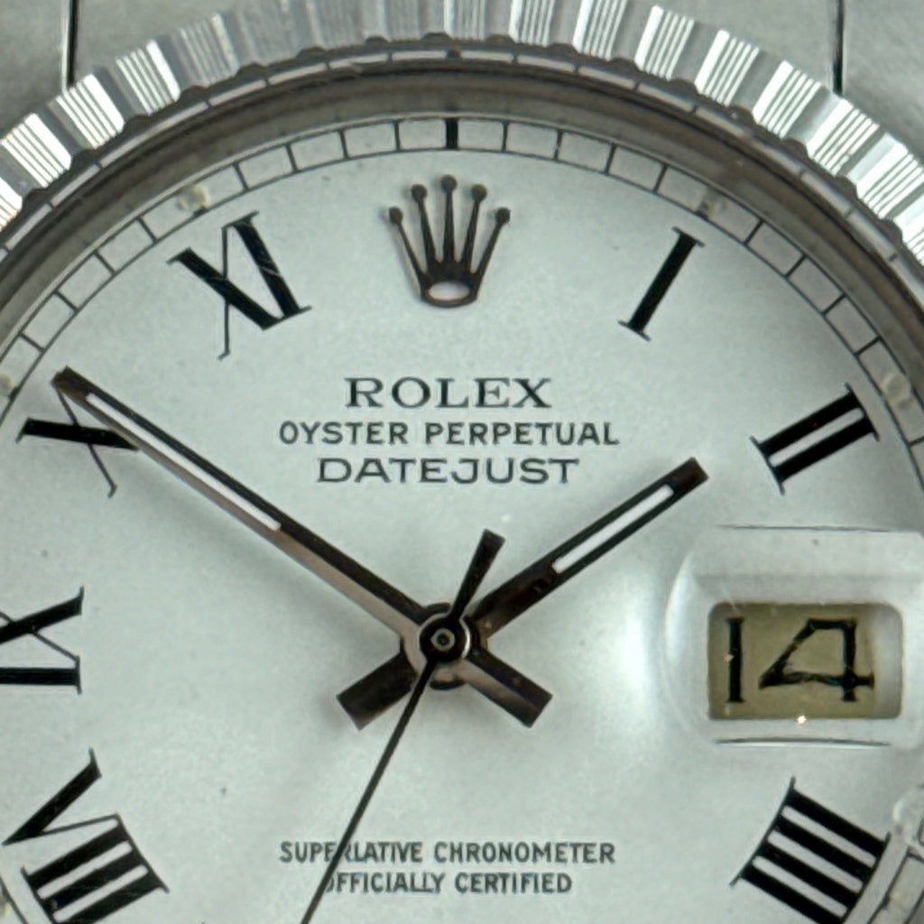 1986 Rolex Datejust 36 silver “Buckley” dial steel men’s watch MINT CONDITION