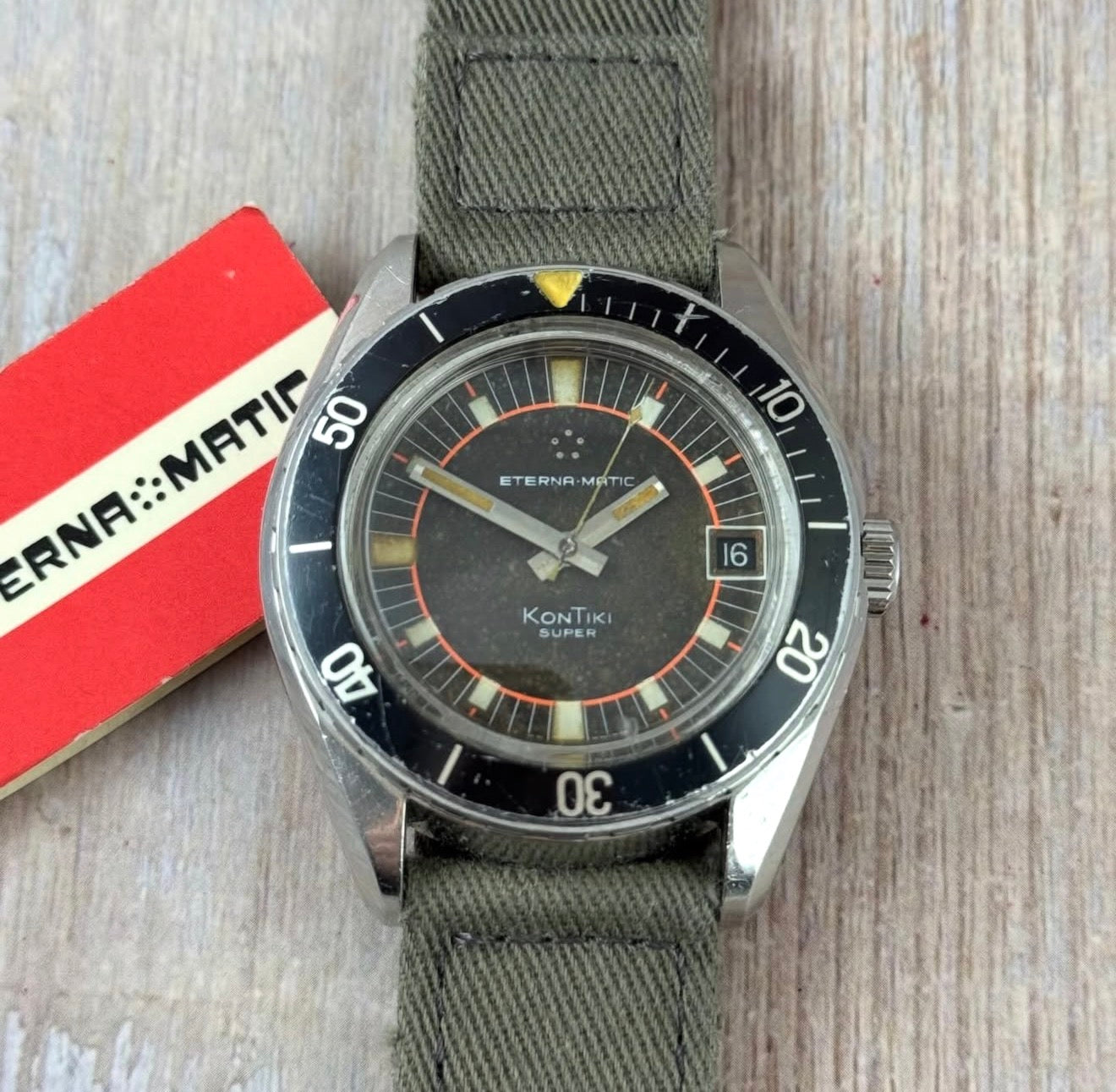 IDF military issue Eterna Matic KonTiki super divers watch