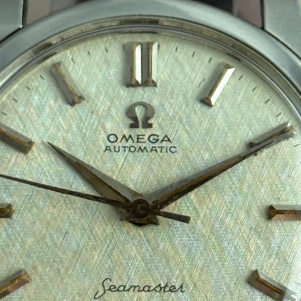 1961 Omega Seamaster Automatic Linen Dial Men’s Steel Watch 14761 1 SC SERVICED