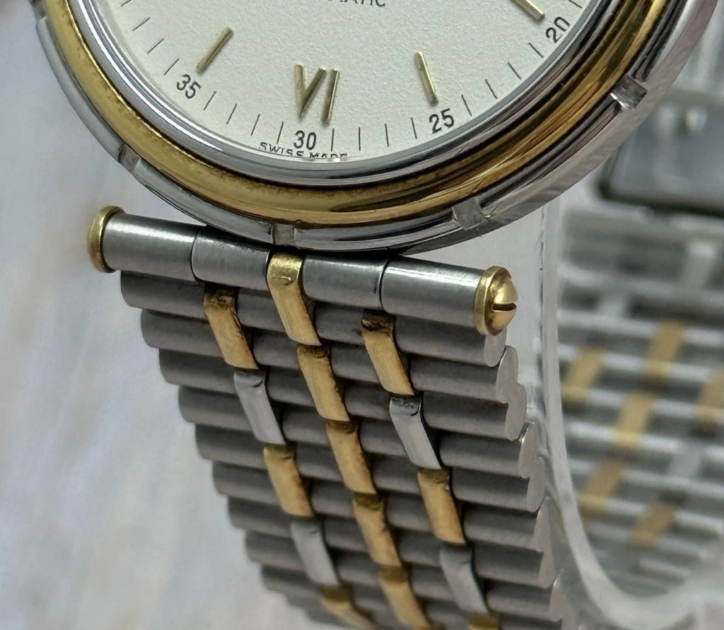 1990s Van Cleef & Arpels La Collection Watch solid 18ct Gold & Steel 34mm Unisex Men’s