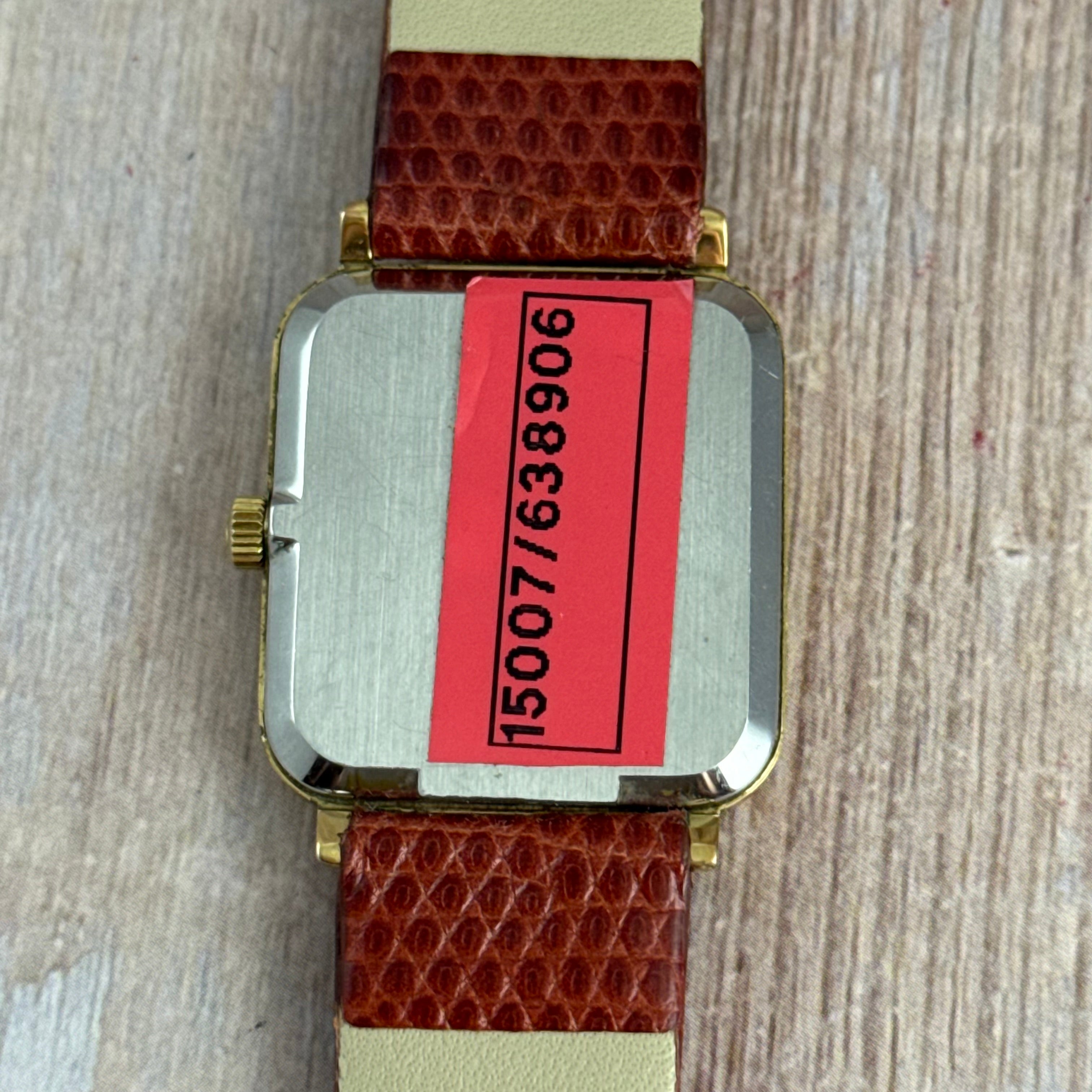 Vintage Tudor Le Royer Men’s Tank Style Quartz Watch Gold & Steel 28mm