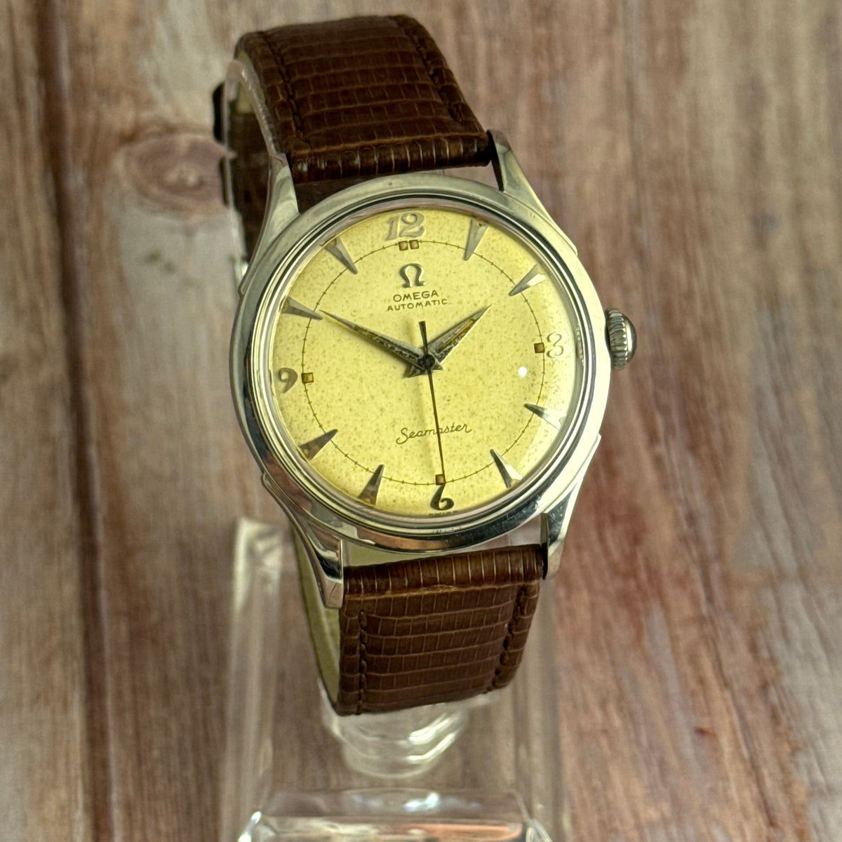 1952 Omega Seamaster ‘bumper’ automatic breguet dial men’s wrist watch