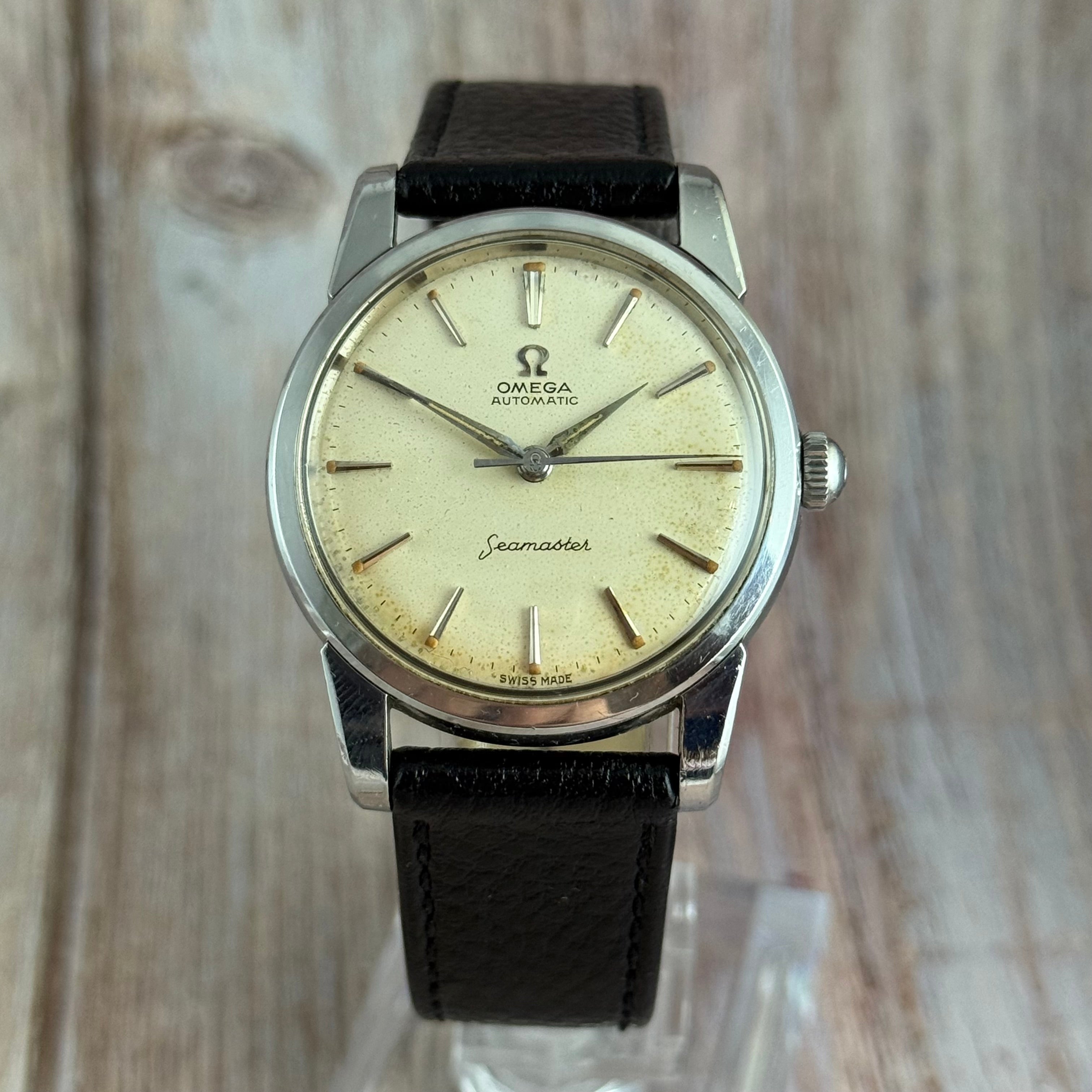 1958 Omega Seamaster Automatic Men’s 35mm Steel Watch (2848/8-1SC) Working