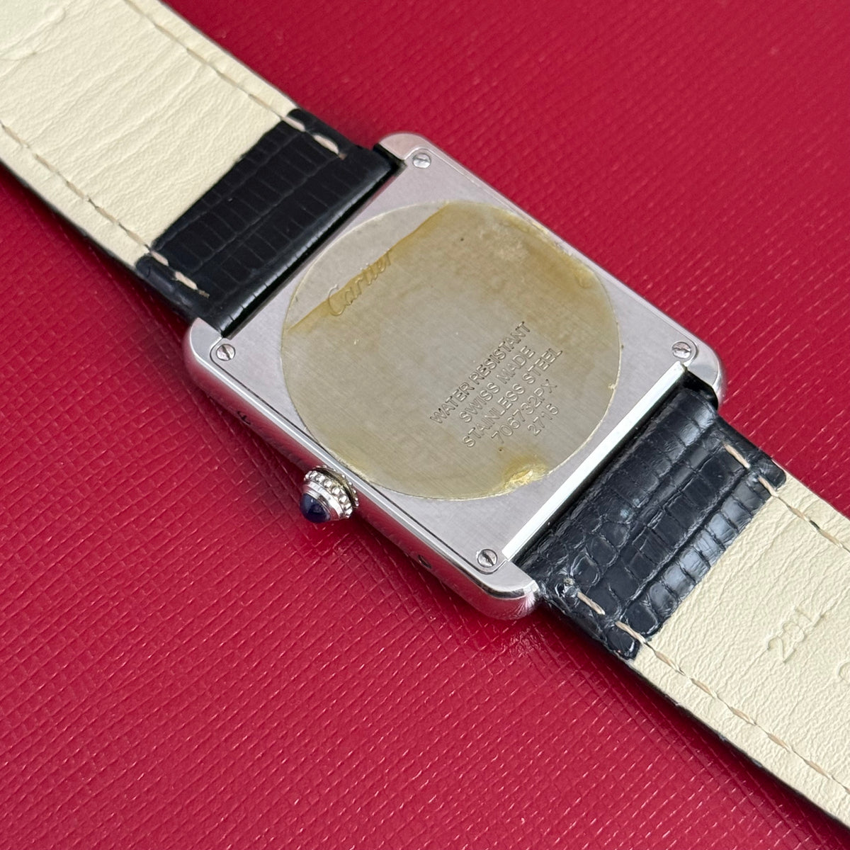 2010 Cartier Tank Solo unisex quartz wrist watch (2715) 27mm