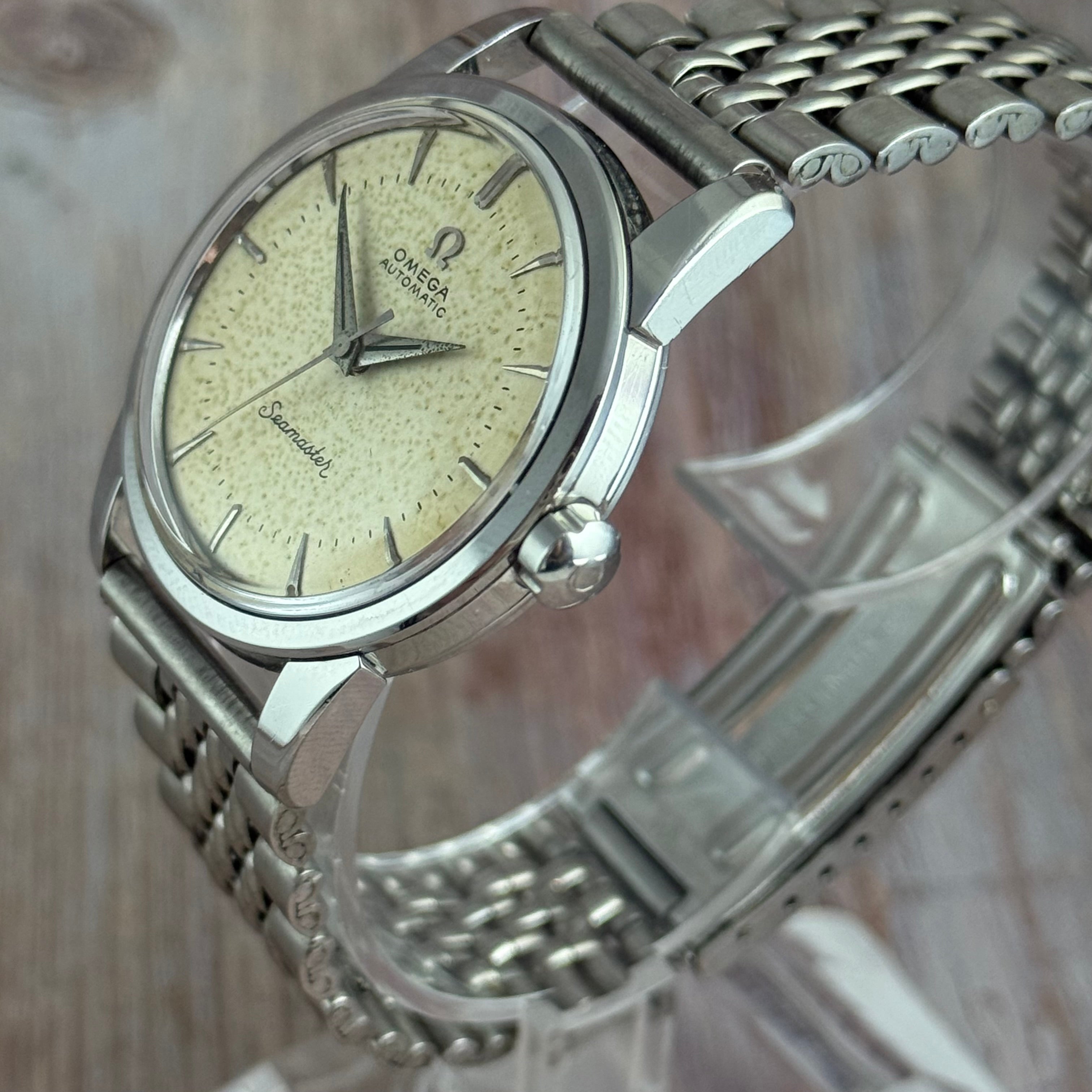 1958 Omega Seamaster automatic men’s steel wrist watch 34mm (2846-8SC)
