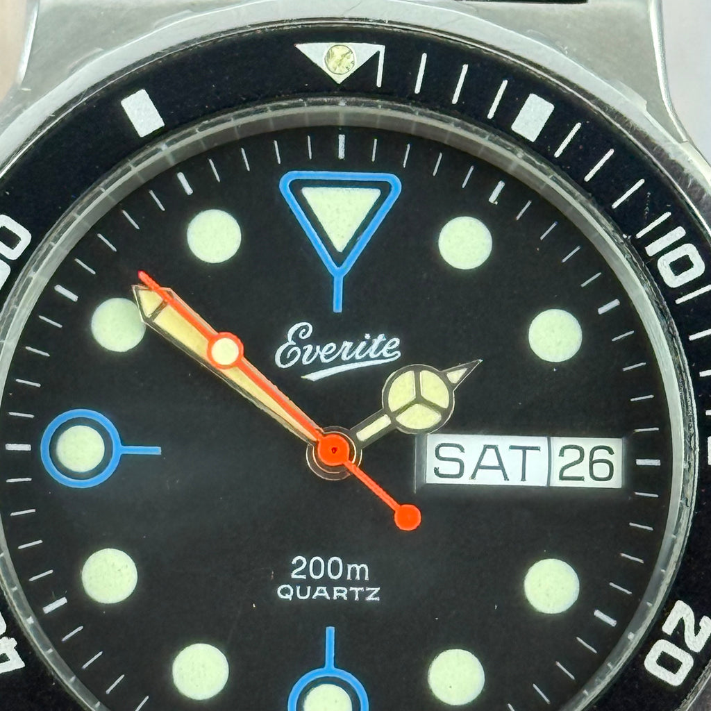 1970s Everite “triggerfish” men’s quartz divers watch 200M