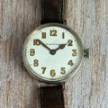 1910s Waltham Officers Trench wrist watch .925 solid silver case military style