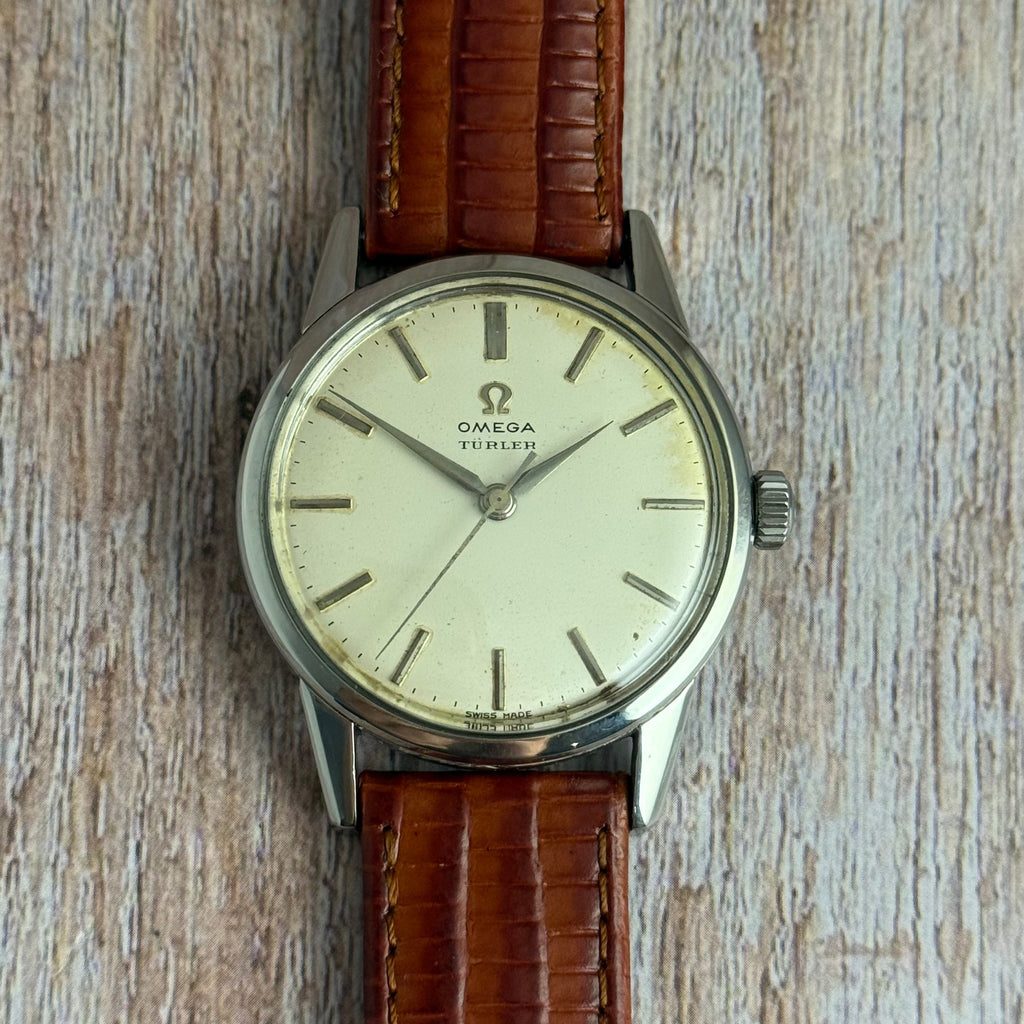 1961 Omega Seamaster Türler men’s manual wind wrist watch steel