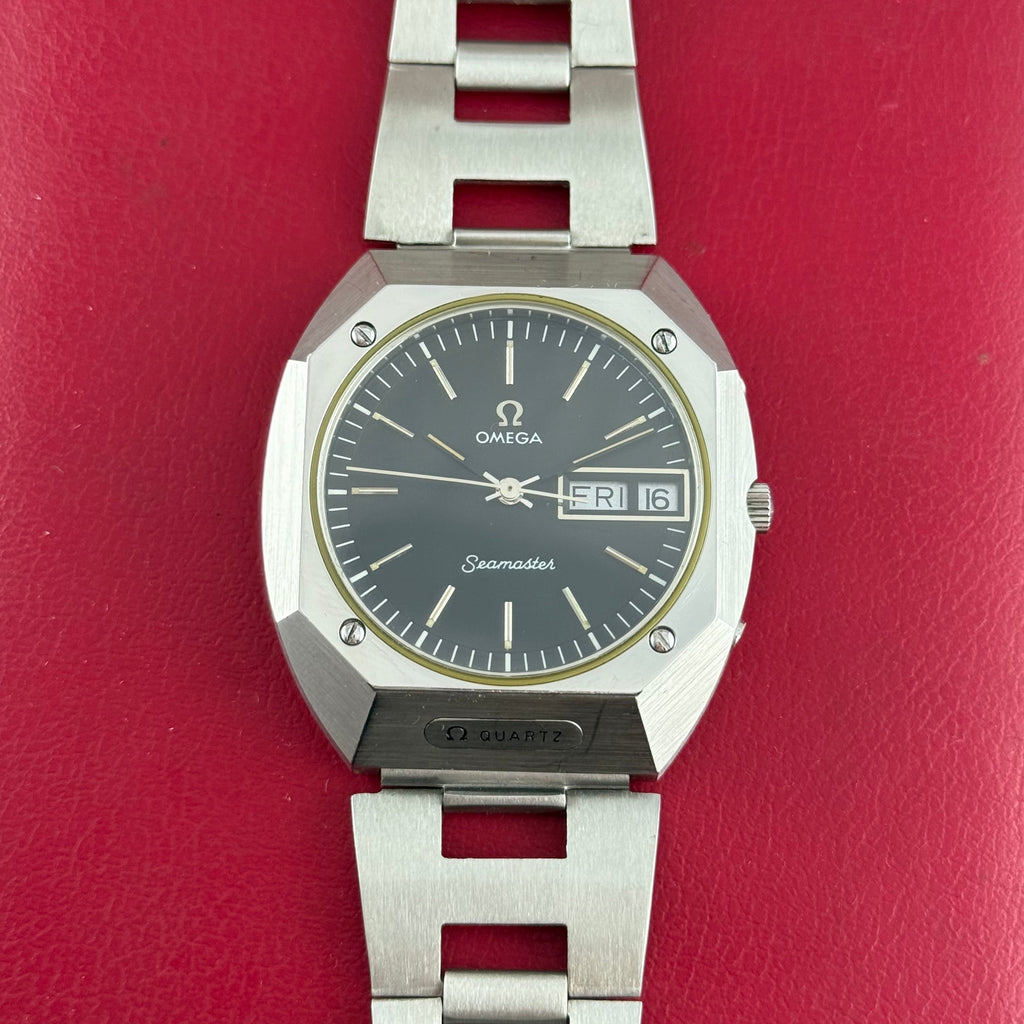 1970s Omega Seamaster Mariner men’s quartz steel wrist watch (196.0054)