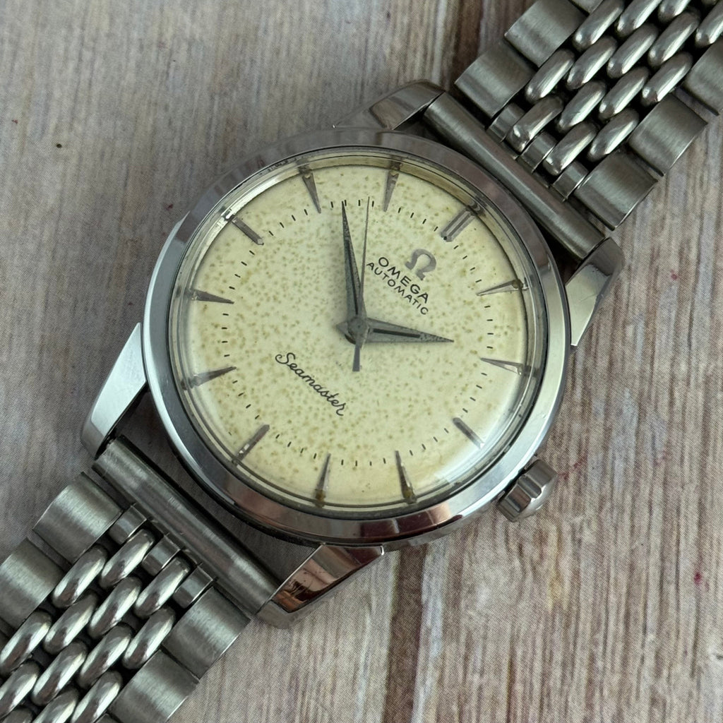 1958 Omega Seamaster automatic men’s steel wrist watch 34mm (2846-8SC)