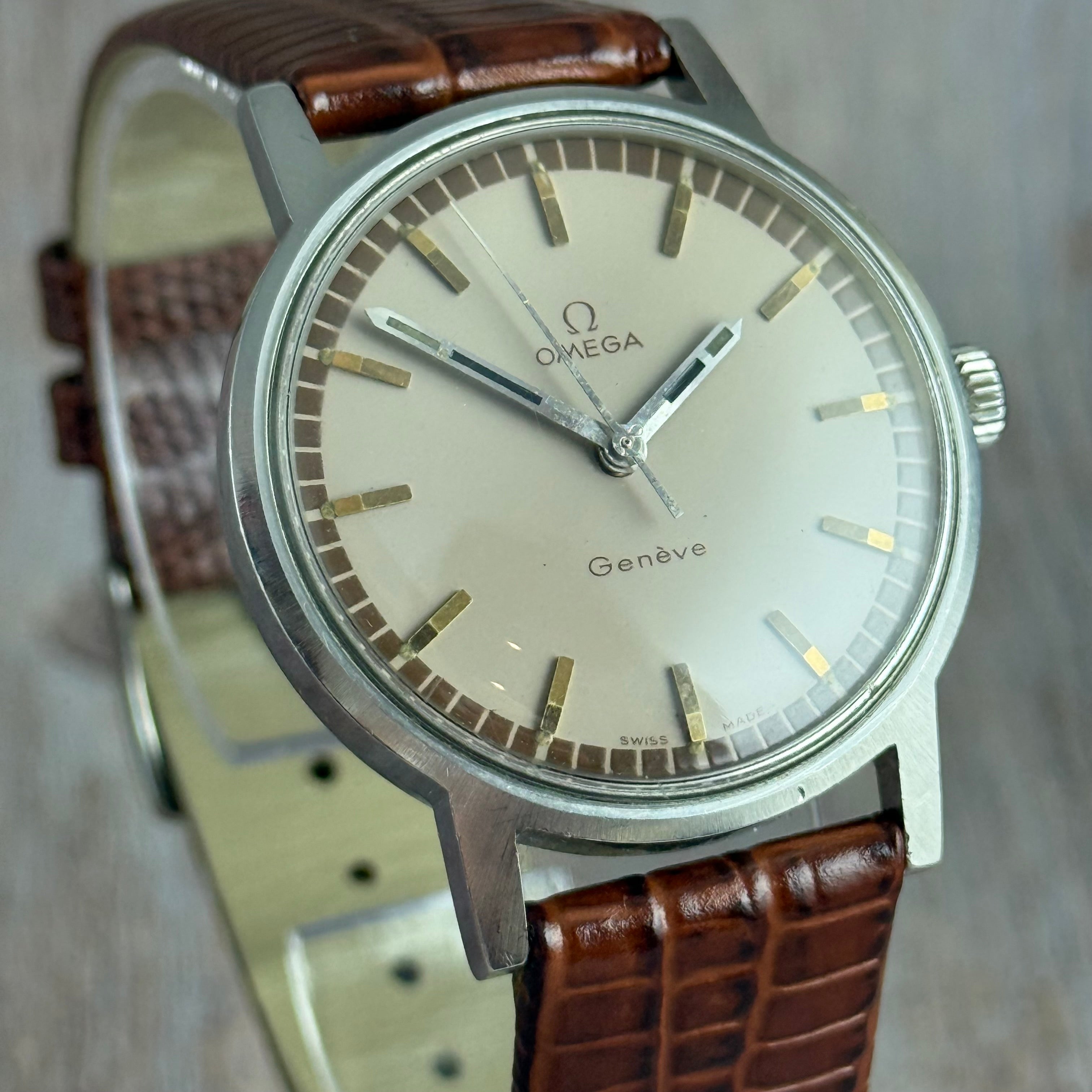 1970 Omega Genève men’s Manual wind wrist watch 35mm (135.070)