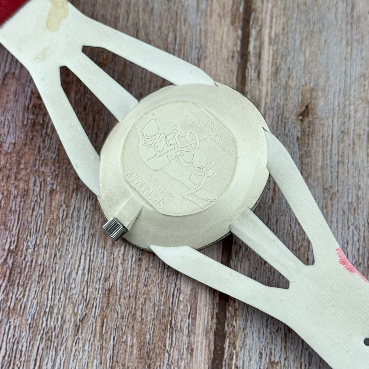 1969 OMAX spaceman men’s Swiss manual wind watch space age futuristic design