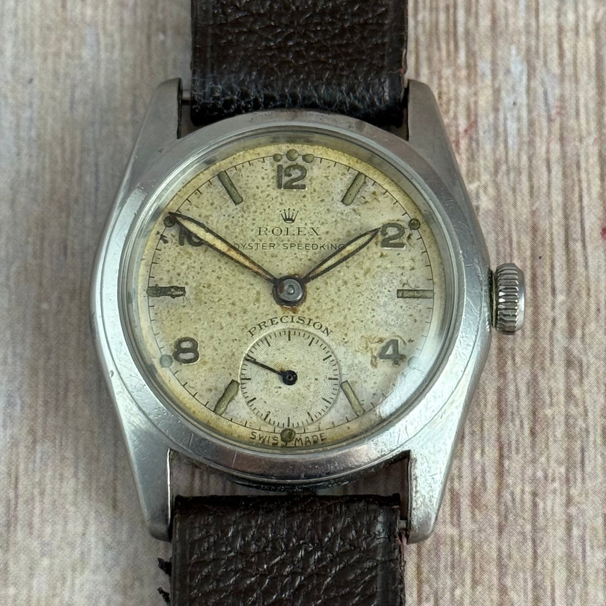 1948 Rolex Oyster SpeedKing Gents Ref 5056 Vintage Watch 30mm Serviced