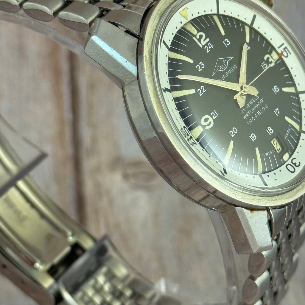 1960s Talis Super compressor men’s deep sea automatic divers watch 37mm