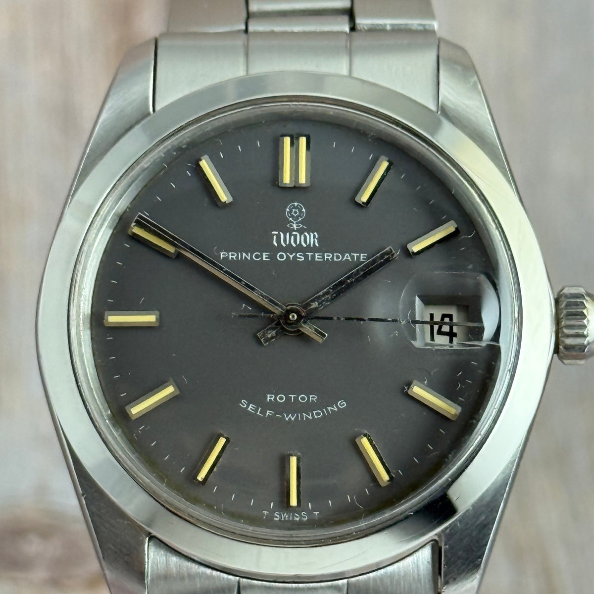 1966 Tudor Prince Oysterdate Men’s Grey Dial Watch Ref 7966
