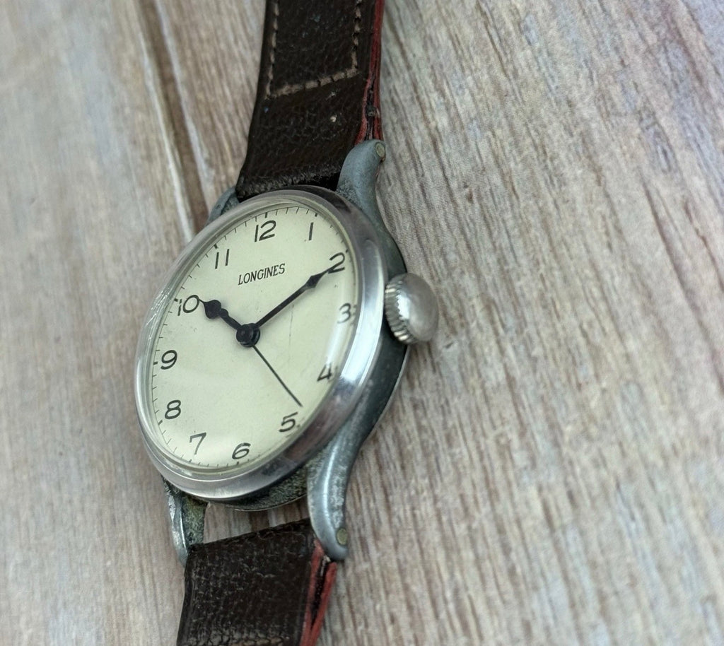 1940s Longines 6B/159 Men’s Military Pilots Watch 33mm Civilian Issue
