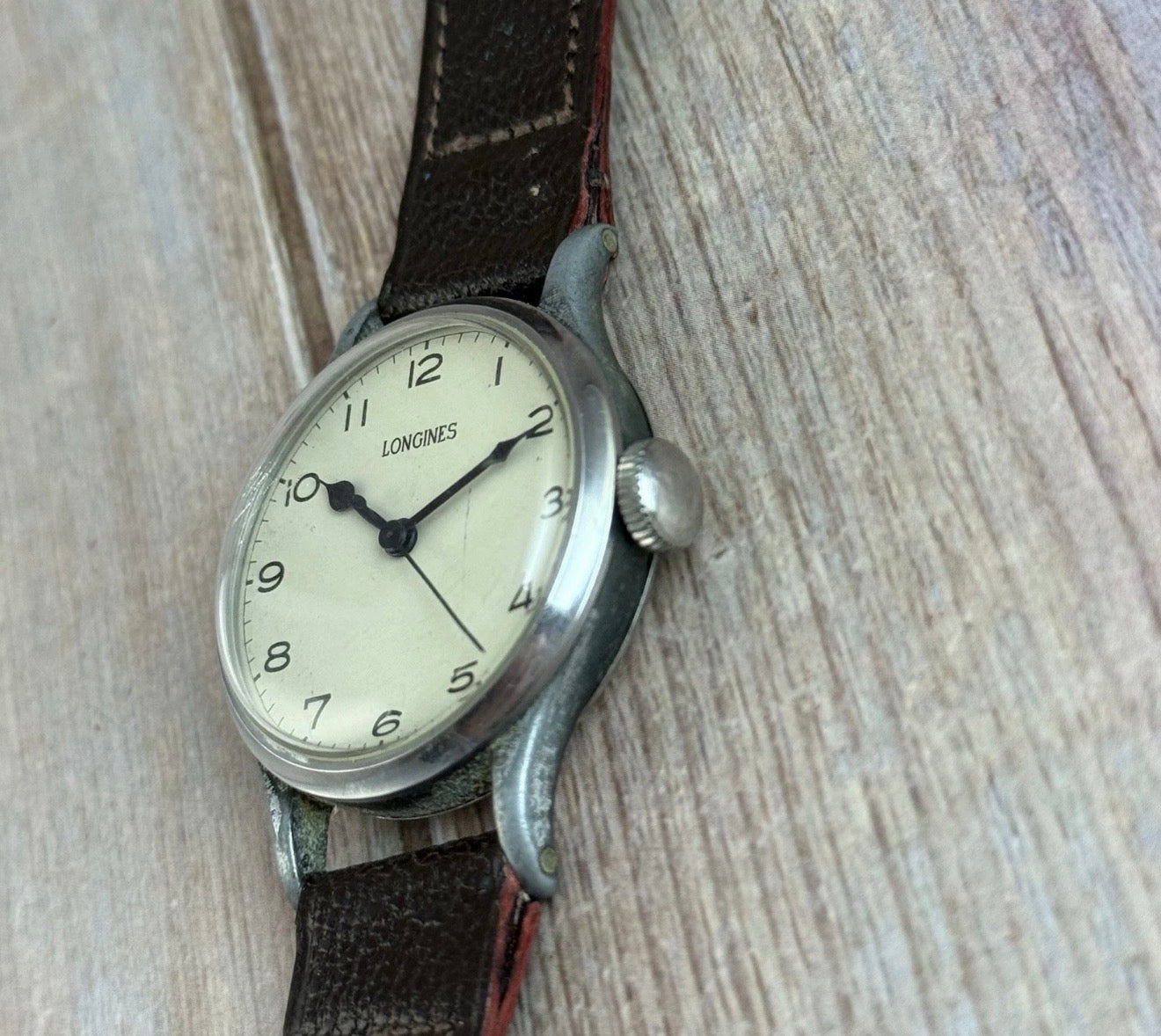 1940s Longines 6B/159 Men’s Military Pilots Watch 33mm Civilian Issue