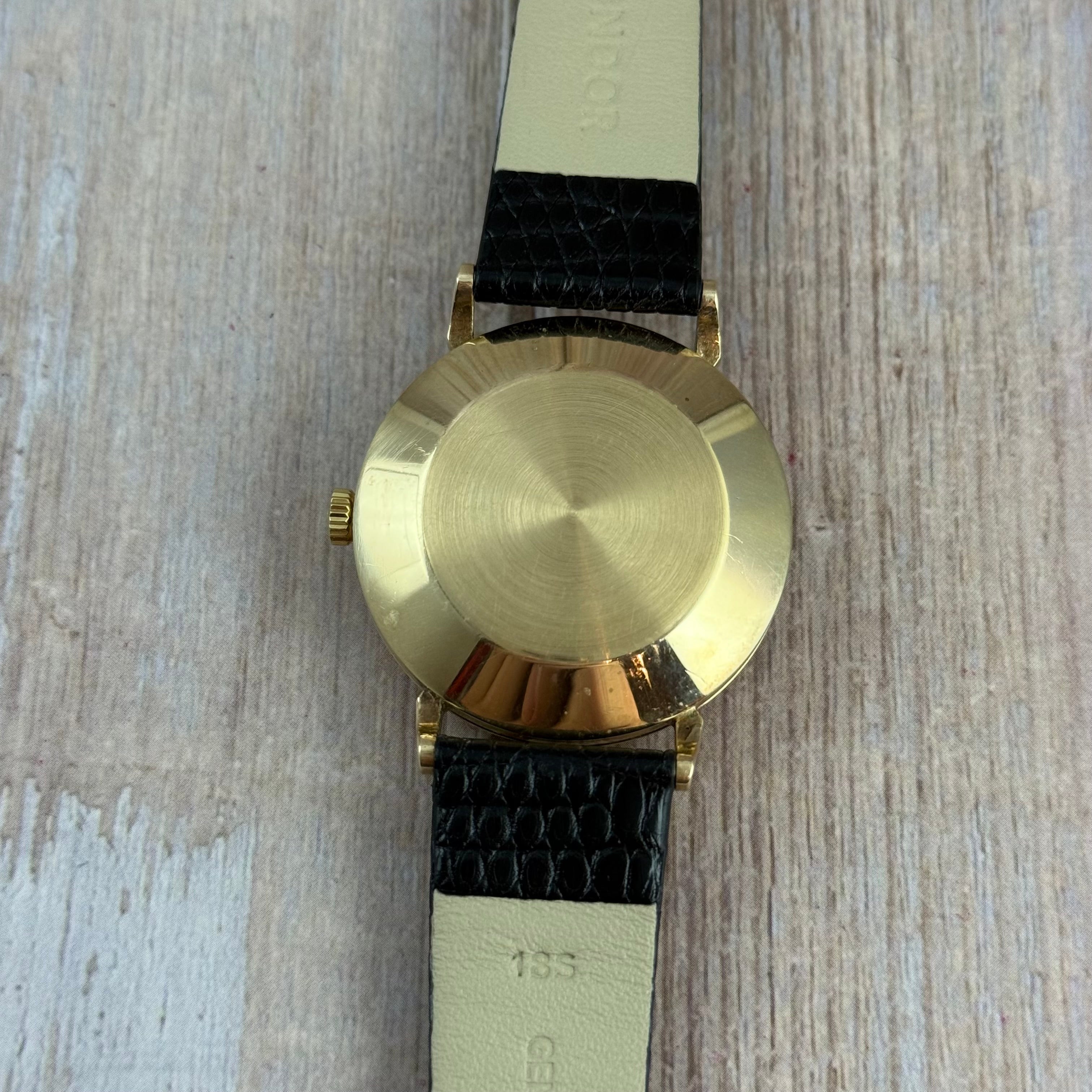 1957 9ct omega Automatic Men’s Solid Gold Dress Watch 35mm boc and papers COLLECTORS SET